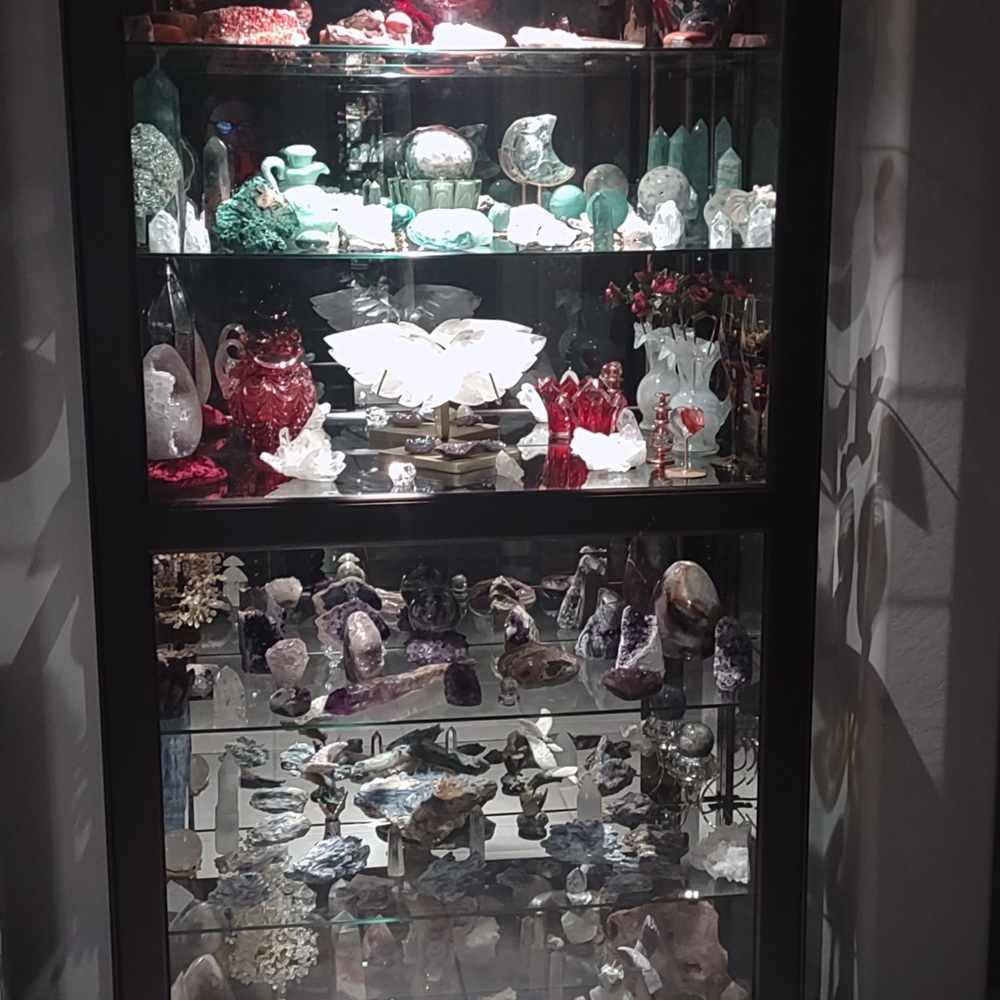 Elegant Crystal and Mineral Display
